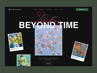 Web Site for Gallery — Aetherium Gallery design ui uiux ux web web design website