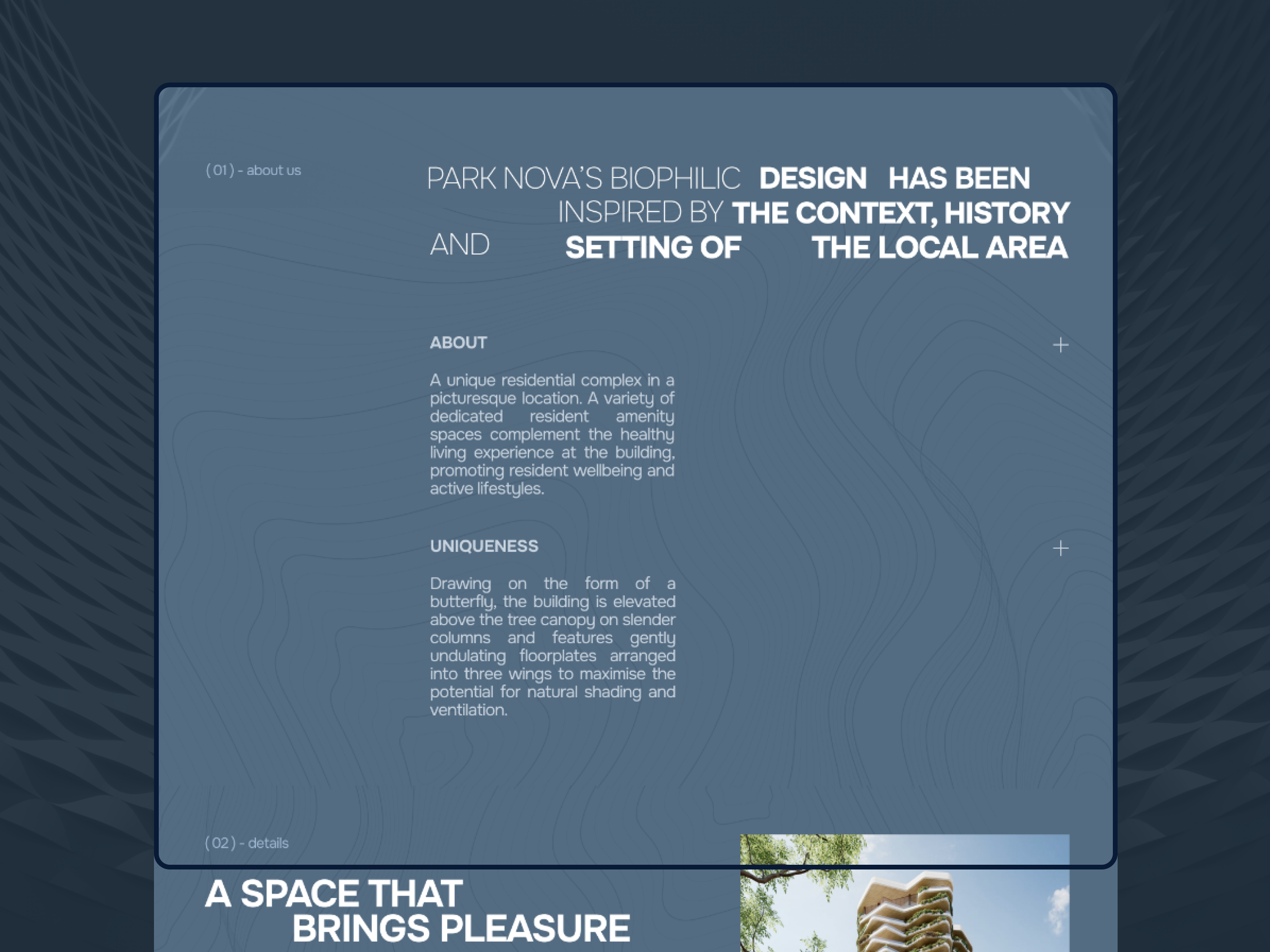 PARK NOVA luxury real estate complex by Olha Lazarieva on Dribbble