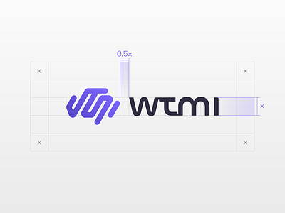 WTMI Logo Construction b2b saas brain cloud flat logo line logo clearspace logo construction minimalist saas loog modern logo modern saas logo path purple saas saas business logo scalable software logo tech startup w logo way too much info wtmi