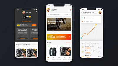 MotoSmart: A Motorcycle Enthusiast’s Dream App android bikes gps tracking ios marketplace mobile app motorcycle ui ui design ux