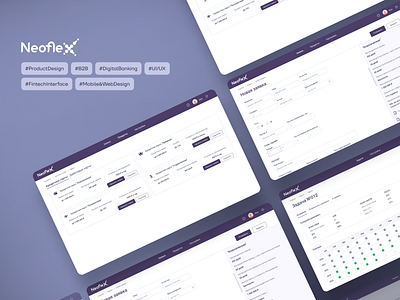 Fintech Interface b2b digital banking fintech interface mobile web design product design uxui