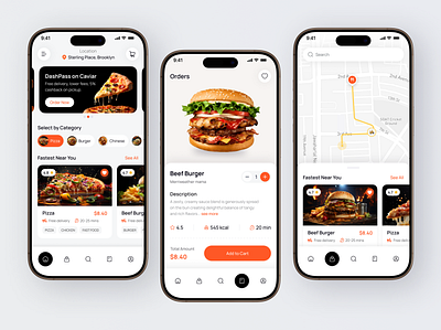 Food Delivery Mobile App app design creative delivery app delivery service design food app food delivery food delivery mobile app food delivery service foodie online food ordering redesign app restaurant