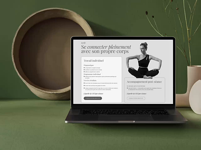 Yoga Instructor Website – Desktop aesthetics blog calm clean desktop faq greyscale minimalist modern web design responsive services sport ui uiux uxdesign uxui web design webdesign yoga