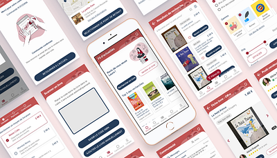 Pleid, une application de vente de livres design mobile ui ux