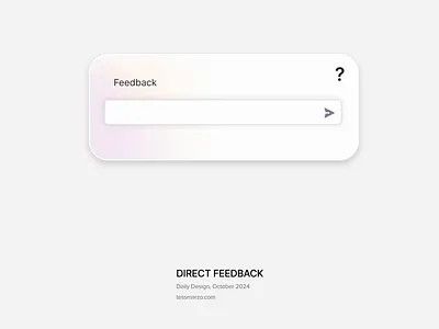 Direct Feedback animation branding design digital design experience design feedback micro animations modal motion graphics sleek ui ui user interface ux web design