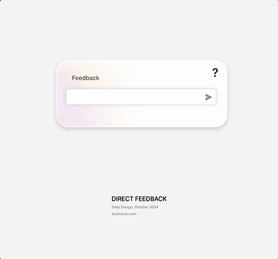 Direct Feedback animation branding design digital design experience design feedback micro animations modal motion graphics sleek ui ui user interface ux web design