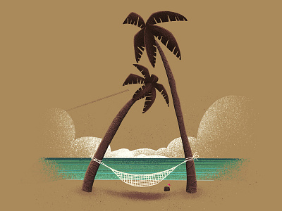 Island Escape beach canadian artist destination graphic design holiday illustration outdoors relaxation retro vacation vintage yeg