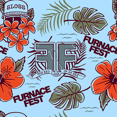 Furnace Fest Pattern ai branding design graphic design illustration logo music vector