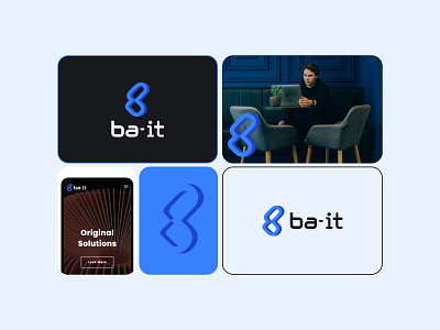 Logo ba-it 💙 b brading graphic design identity it logo