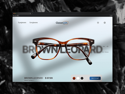 GlassesUSA - hero section exploration design hero section product design ui uiux design ux web design