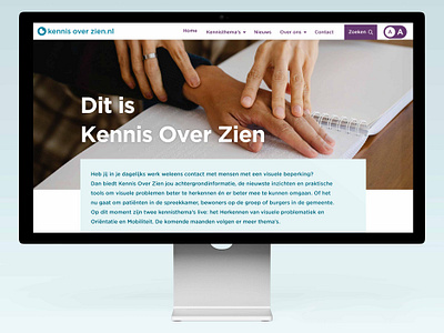 Kennis over zien: volledig conform WCAG 2.0 blind ui ux visually impaired wcag 2.0 webdesign