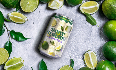 Sour Station | Soda can packaging design brand identity branding packaging packaging design soda can soda design