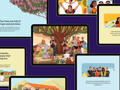 Case Study: Pencils of Promise Web Design charity design digital art education graphic design illustration interface ui user experience ux web design