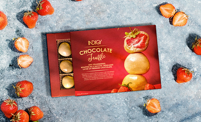 INDIGY: Chocolate Truffle | Chocolate box packaging design box design branding chocolate chocolate design chocolate packaging packaging packaging design snacks