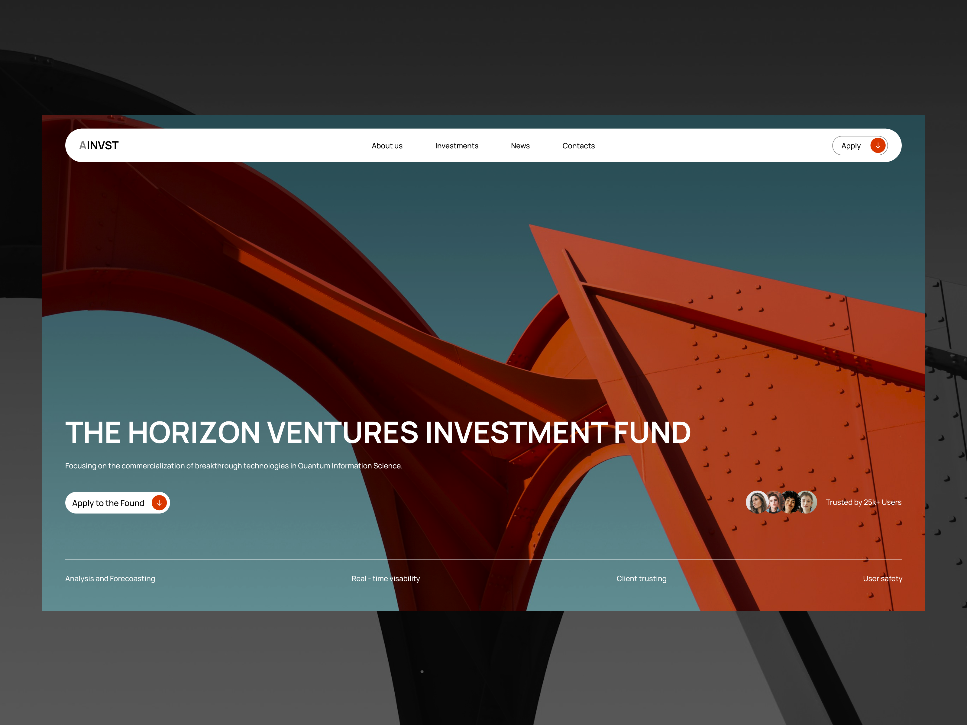 AINVEST website design minimal typography ui ux uxresearch web design website