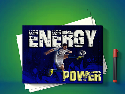 Energy Power Poster 3d banner branding brouchure flyer graphic design logo motion graphics poster design ui