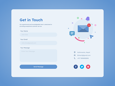 Contact Us contact us dailyui design form ui web webdesign