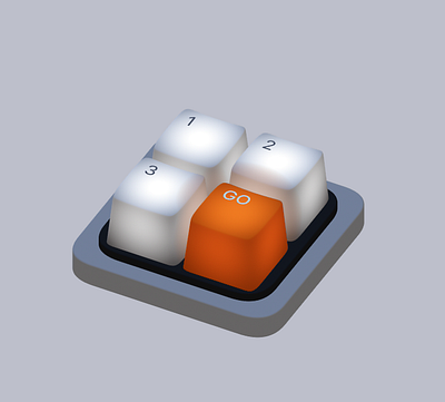 Mini-Keyboard 3d 3dart animation graphic design motion graphics spline