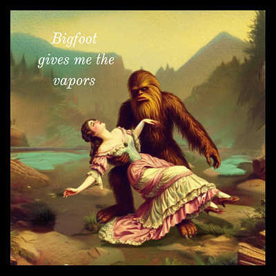 Bigfoot Gives Me the Vapors bigfoot romance cryptid romance hunky bigfoot paranormal romance victorian bigfoot