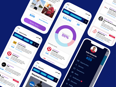 NIL Mobile App Concept athletes college design ios nil