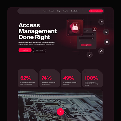 UI/UX Design for Cybersecurity Company graphic design illustration ui ux v vector