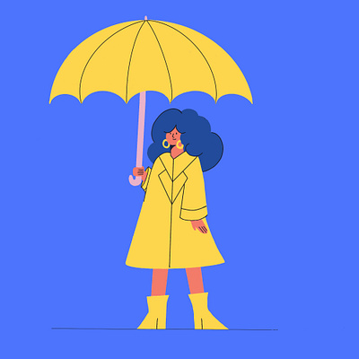 Rainy Days graphic design illustration