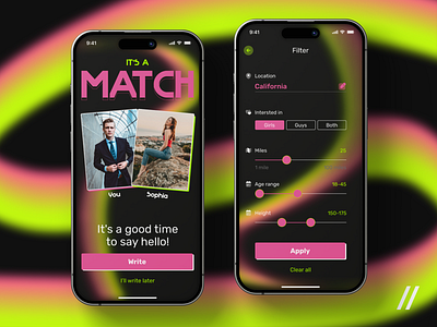 Dating Mobile iOS App Design Concept android android design app app design concept app design template dashboard dating dating app design interface ios ios design match mobile mobile app mobile ui product design ui ux