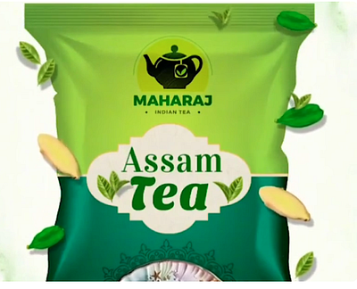 Maha Raj Indian Tea Animation 3d animation branding graphic design indian tea animation motion graphics product animation ui