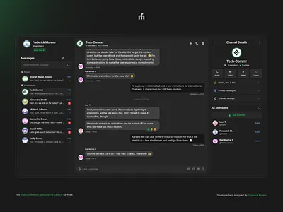 FM Daily UI S1 • 13 challenge 13 chat app daily ui direct message fmui ui ux web design