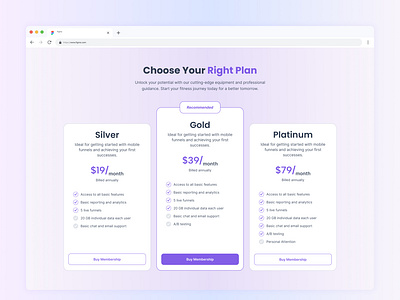 Pricing Card Ui Design card pricing pricing section trend design ui website website ui