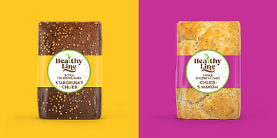 Healthy Line. Packaging Design. Brand Identity. Brand Book brand book brand identity branding bread graphic design logo logo flour packaging flour