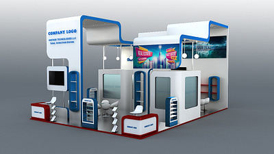 Exhibition Stand 3d animation exhibition stand graphic design logo motion graphics ui