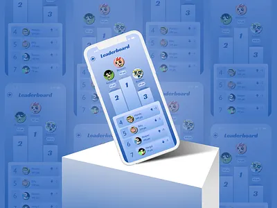 Mobile game leaderborad 2000s daily ui game gaming leaderborad mobile app mobile design ui ui challenge y2k