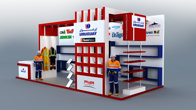 Exhibition Stand 3dillustration animation branding design exhibition stand graphic design illustration logo motion graphics motiondesign ui