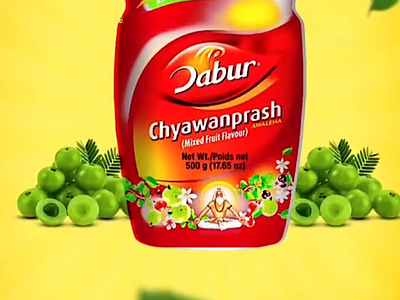 Dabur Chyawanpras Animation 3d animation branding graphic design motion graphics product animation video editing