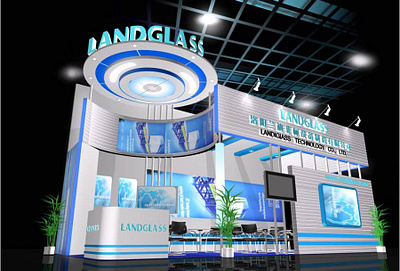 Exhibition Stand 3d animation branding exhibition stand graphic design logo motion graphics