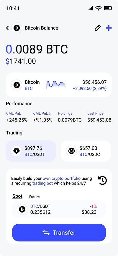 Crypto Blockchain App app blockchain ui