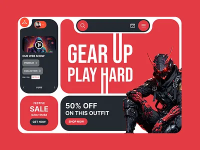 Gear Up - Cyberpunk Fashion design figma graphic design ui ui design