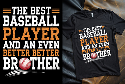 Baseball Typography T-shirt Design character face