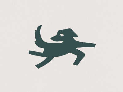 Jumping Dog animal branding dog handmade logo minimal