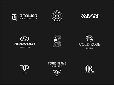 Logofolio 2022-2024 / Lettermarks & Monograms brand branding graphic design initials lettermark logo design mark monogram