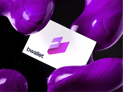 bwallet branding design gradient logo identity it logo