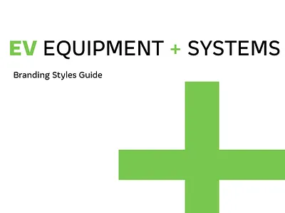 EV Equipment + Systems Brand Guide