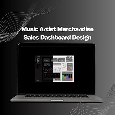 Music Artist Merchandise Sales Dashboard Design dashboard dashboard design design ui user interface