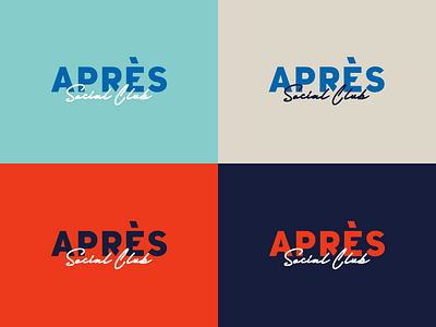 Après Social Club Logos 1980s apres blue blue logo logo logotype red red logo ski ski club text logo type logo vintage vintage brand vintage logo winter wordmark