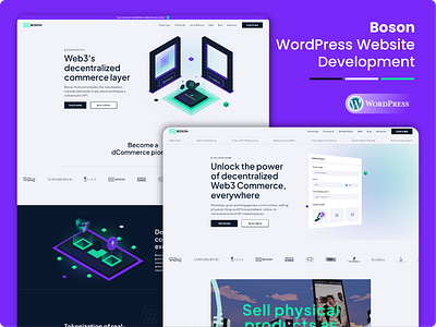 Boson Website Design and WordPress Devlopment figma illustrator internet website modern website photoshop ui design uiux design ux design web development website website design website development wordpress