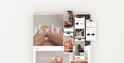 Femine website design for Doebra: final project motion graphics prototyping ui ux wireframing