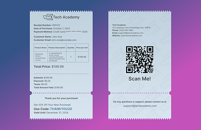 Day 17 of Daily UI Challenge - Purchase Receipt dailyui graphic design ui