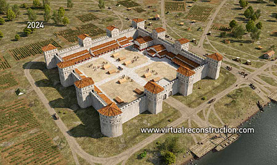 Contra Aquincum fort reconstruction 3d virtual reconstruction