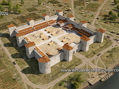 Contra Aquincum fort reconstruction 3d virtual reconstruction